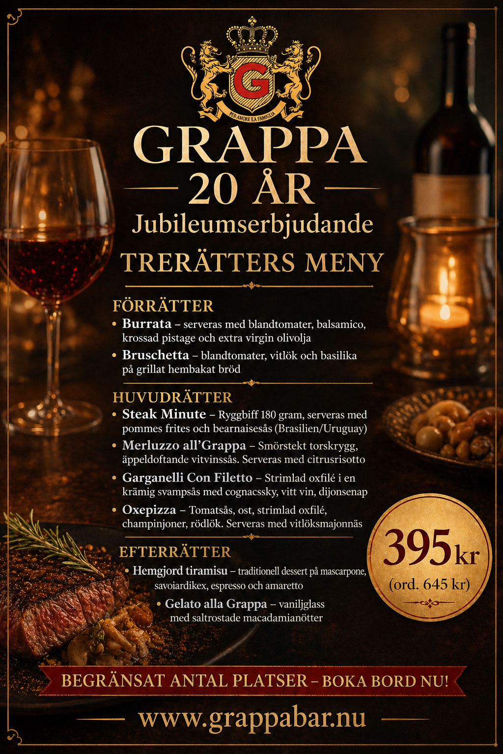 Boka bord på Alla hjärtansdag